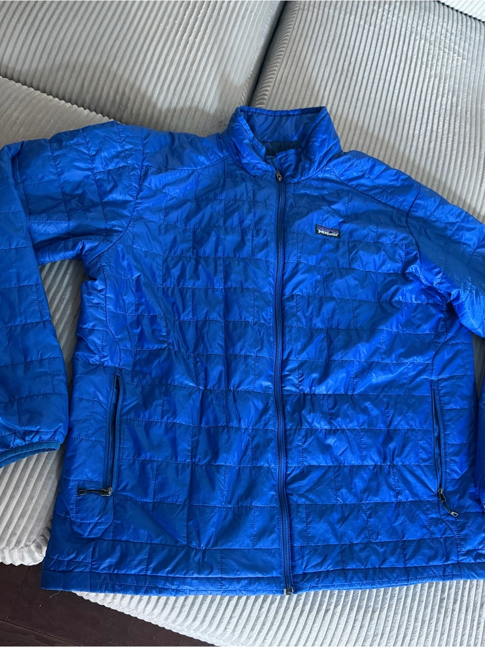 Vintage Patagonia Mens Blue Quilted Jacket